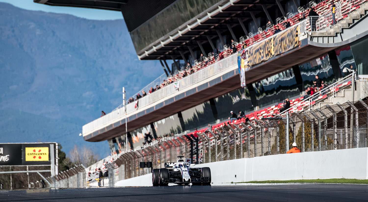Lance Stroll - Williams, Winter Testing, Circuit de Catalunya,  2018