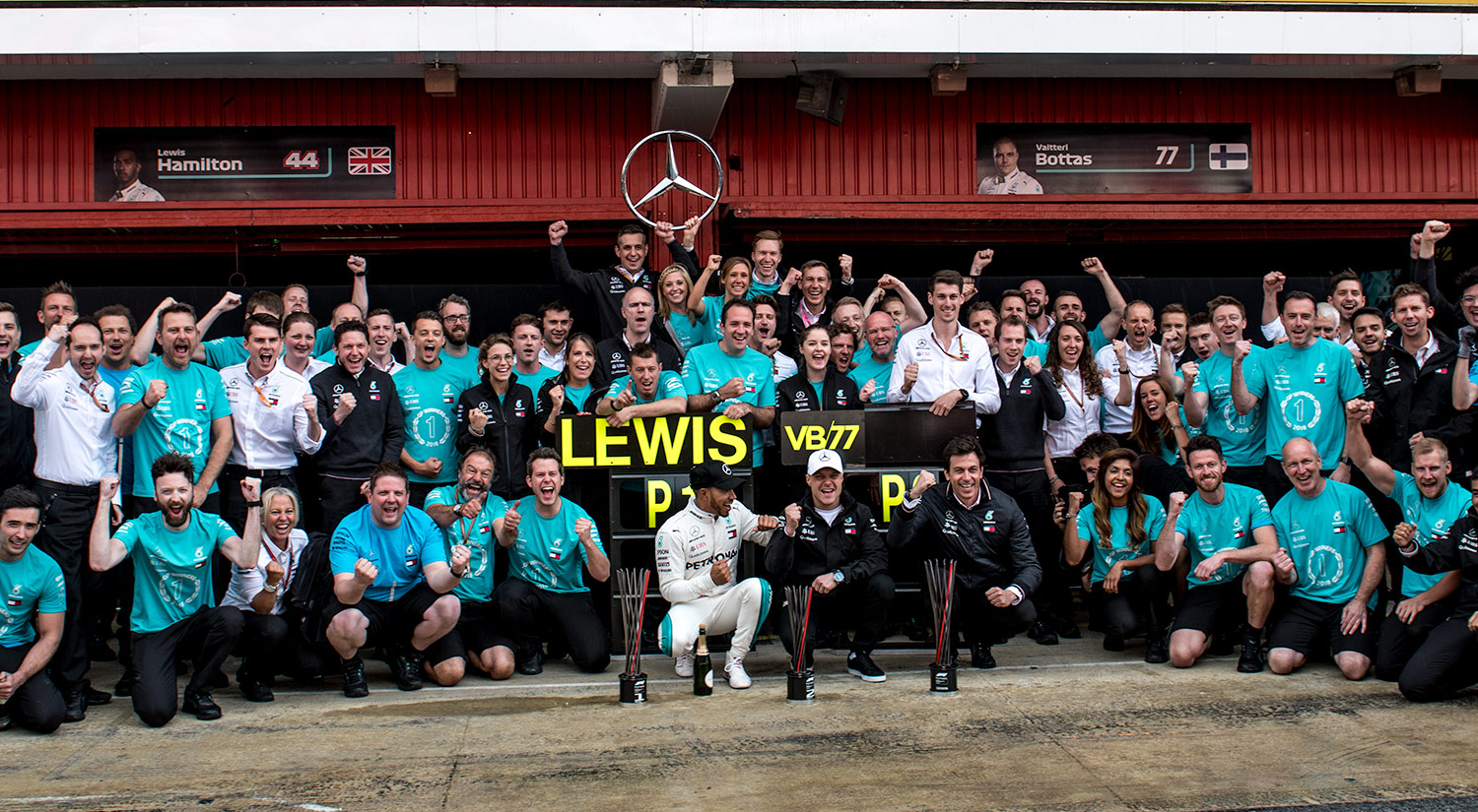 Team Mercedes, Circuit de Catalunya,  2018