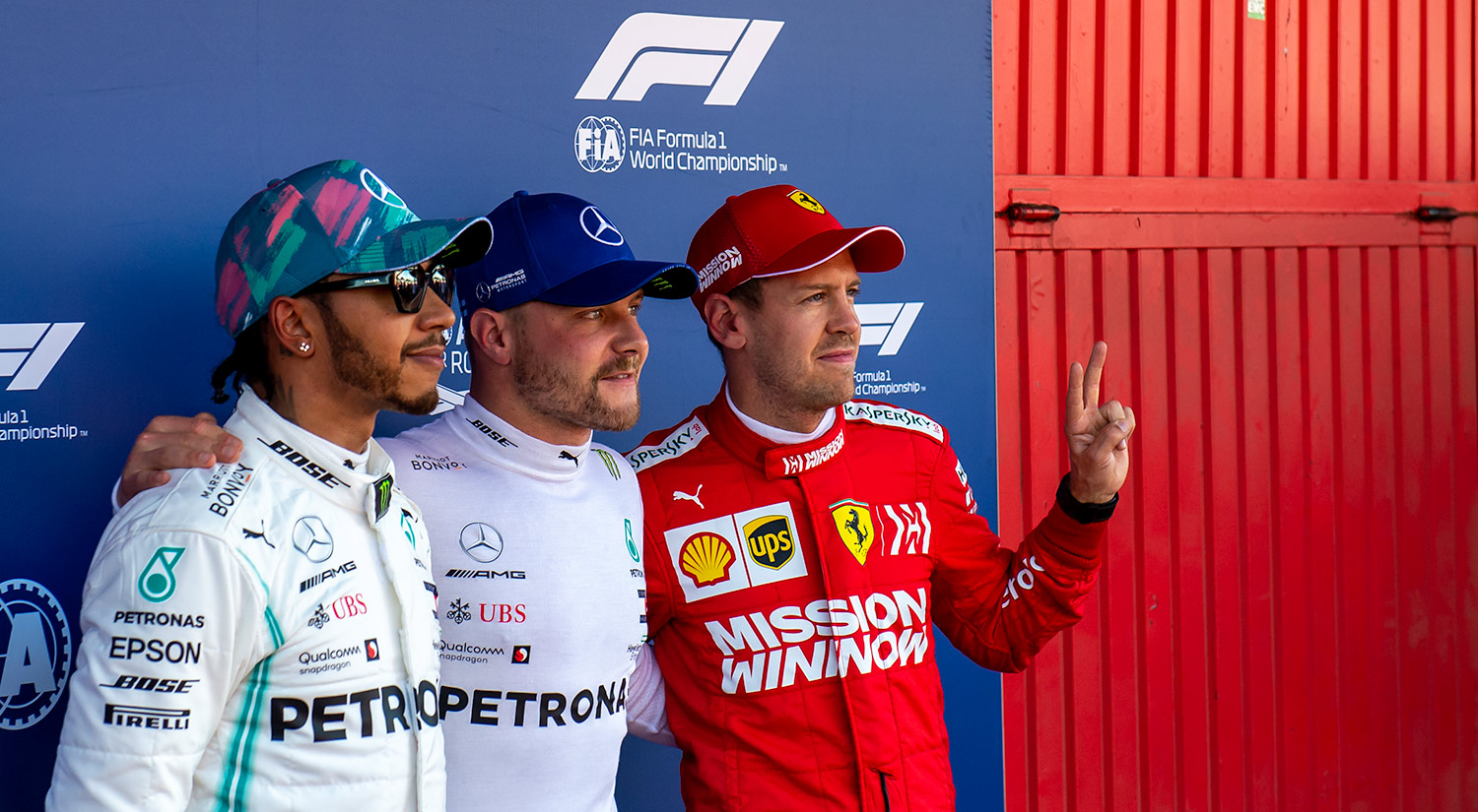 Lewis Hamilton, Valtteri Bottas & Sebastian Vettel, Spanish Grand Prix,  2019