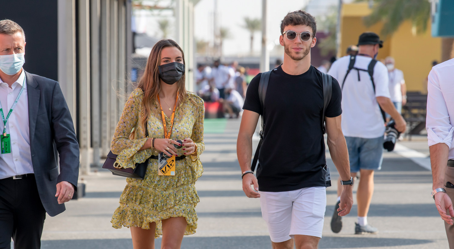 Pierre Gasly & Katerina Berezhna, Losail Circuit, 2021