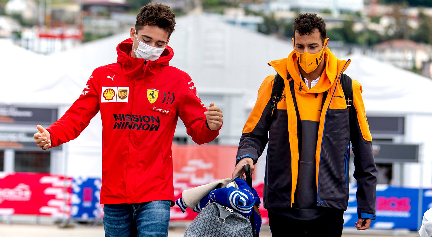Charles Leclerc & Daniel Ricciardo, Sochi, 2021