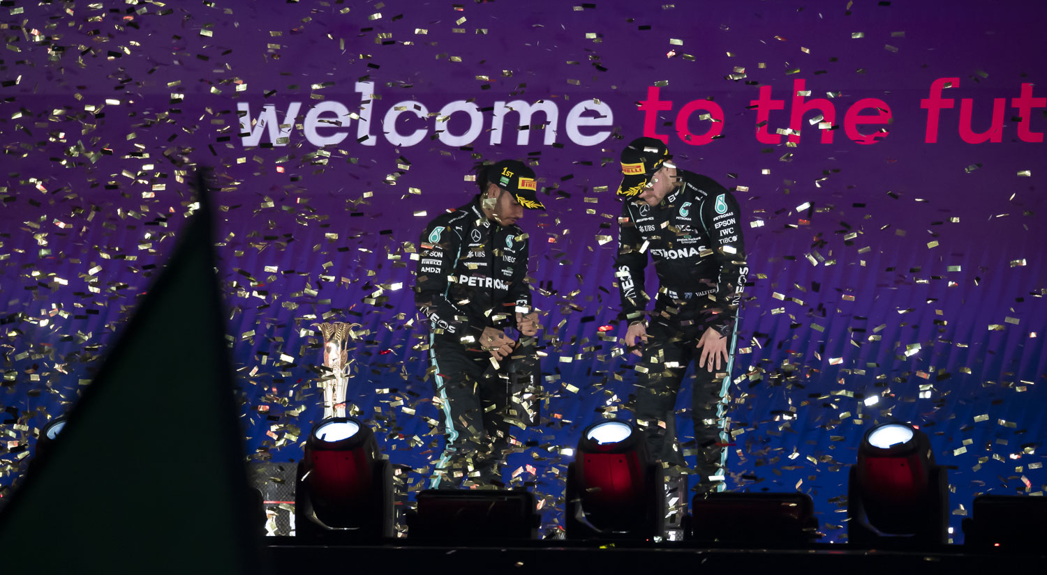 Lewis Hamilton & Valtteri Bottas, Jeddah Corniche Circuit, 2021