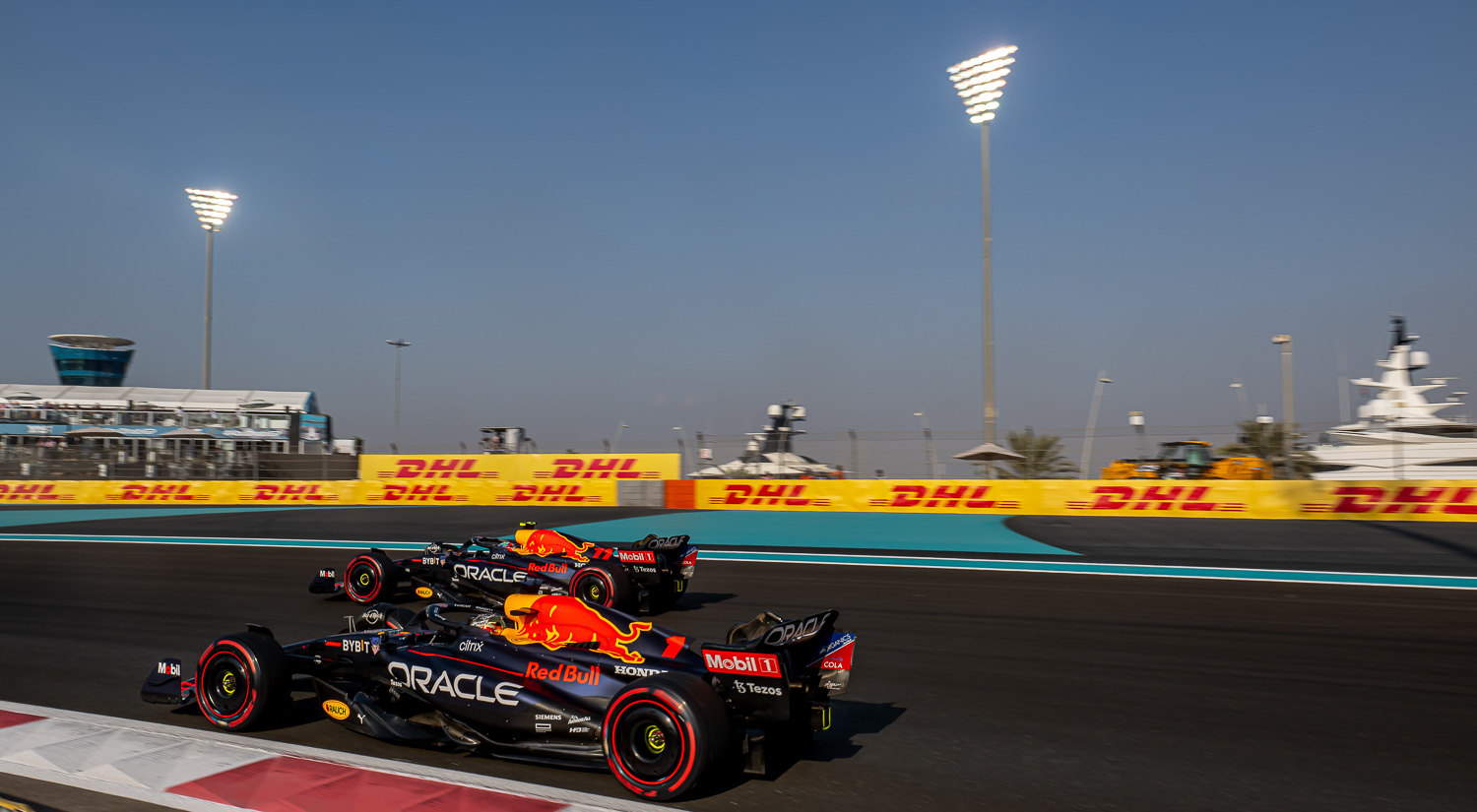 Sergio Perez and Max Verstappen, Yas Marina, 2022