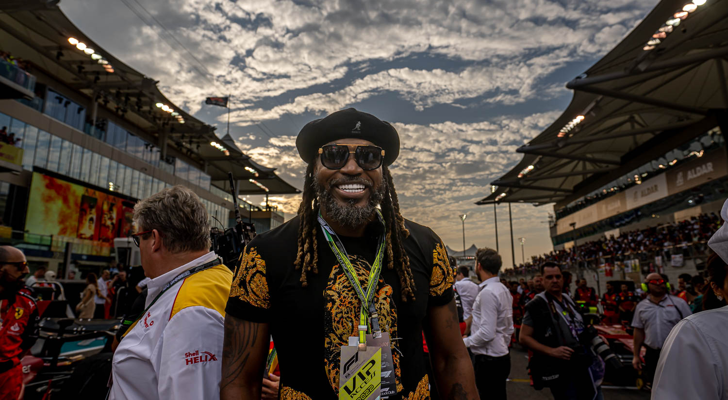 Chris Gayle, Yas Marina, 2022