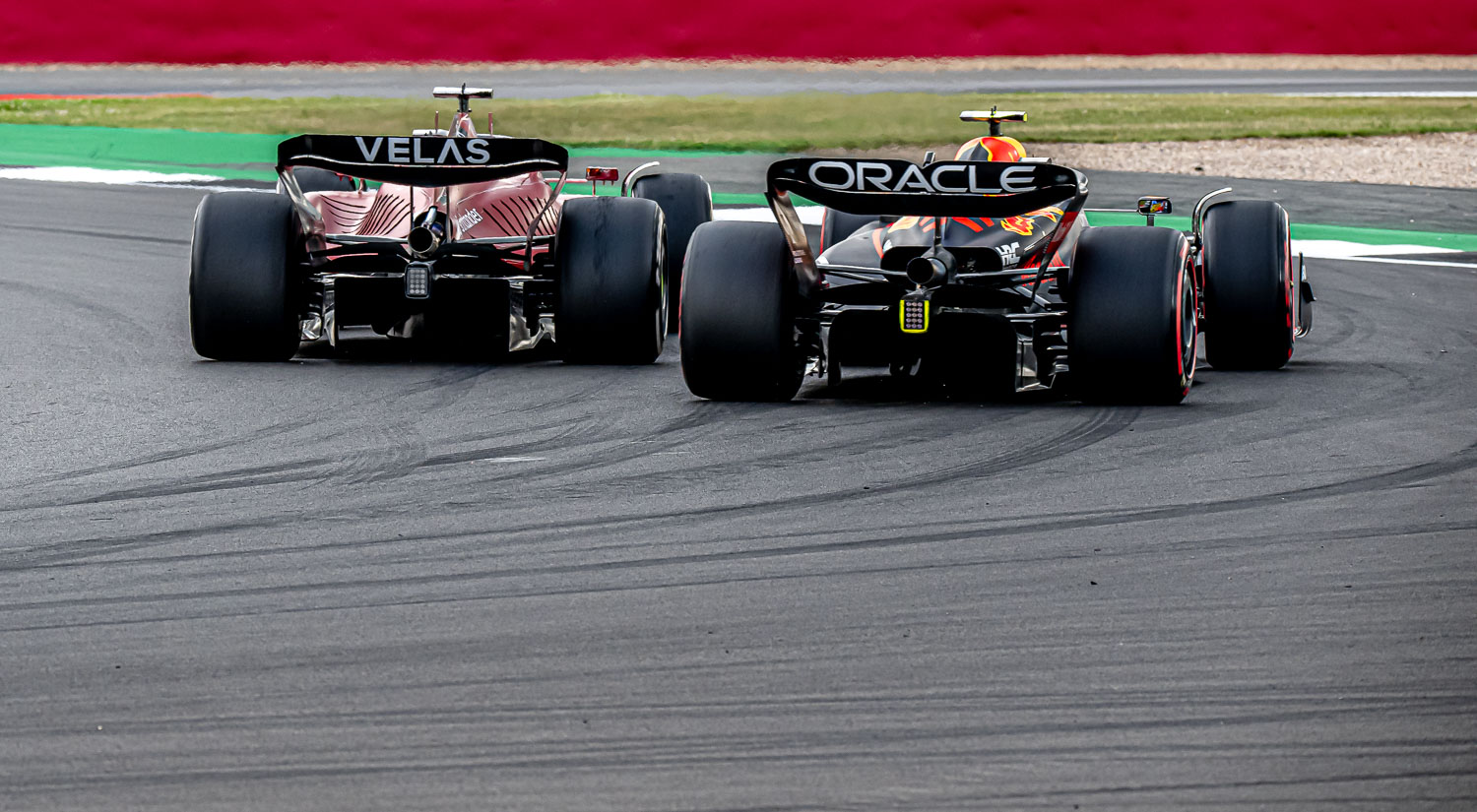 Charles Leclerc - Ferrari and Sergio Perez - Red Bull Racing, Silverstone, 2022