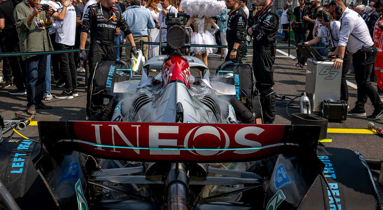 George Russell - Mercedes, Autodromo Hermanos Rodriguez, 2022