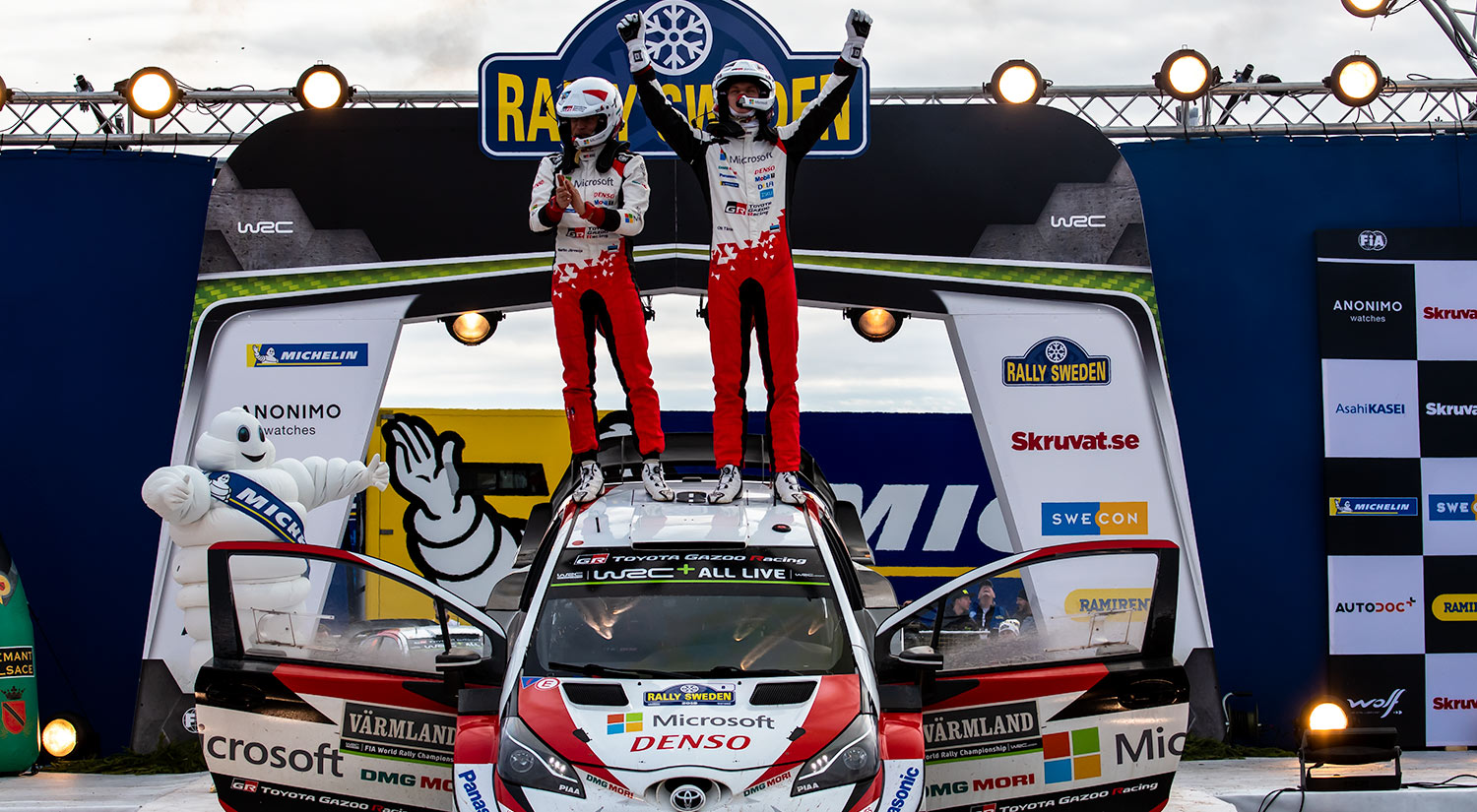 Ott Tänak	& Martin Järveoja - Toyota Yaris, Torsby, Sweden, 20195